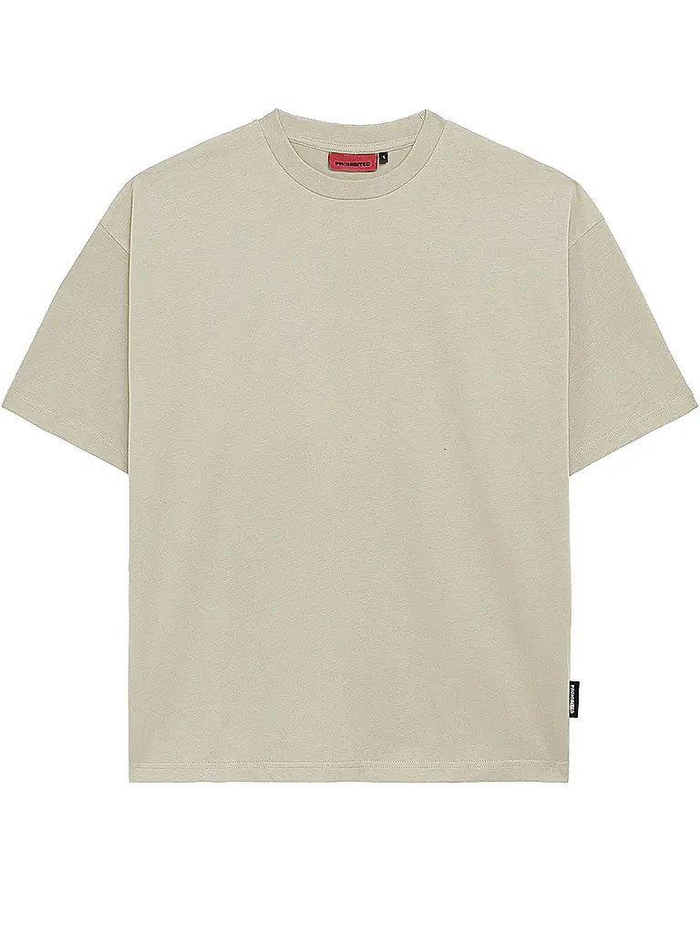 PROHIBITED | T-shirt Coupe Oversize | beige
