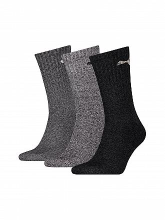 PUMA | Chaussettes de sport, lot de 3, gris chiné