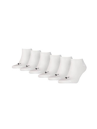 PUMA | Chaussettes sneaker, paquet de 6, blanc