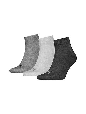 PUMA | Lot de 3 paires de chaussettes anthracite