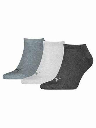 PUMA | Chaussettes sneaker, lot de 3, anthracite