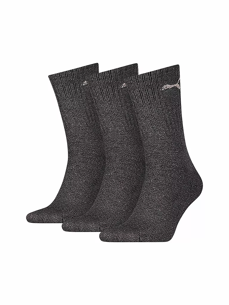 PUMA | Chaussettes de sport, lot de 3, anthracite | grau