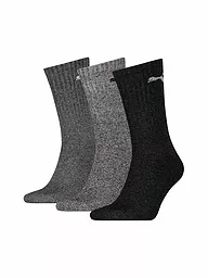 PUMA | Chaussettes de sport, lot de 3, blanc | Gris