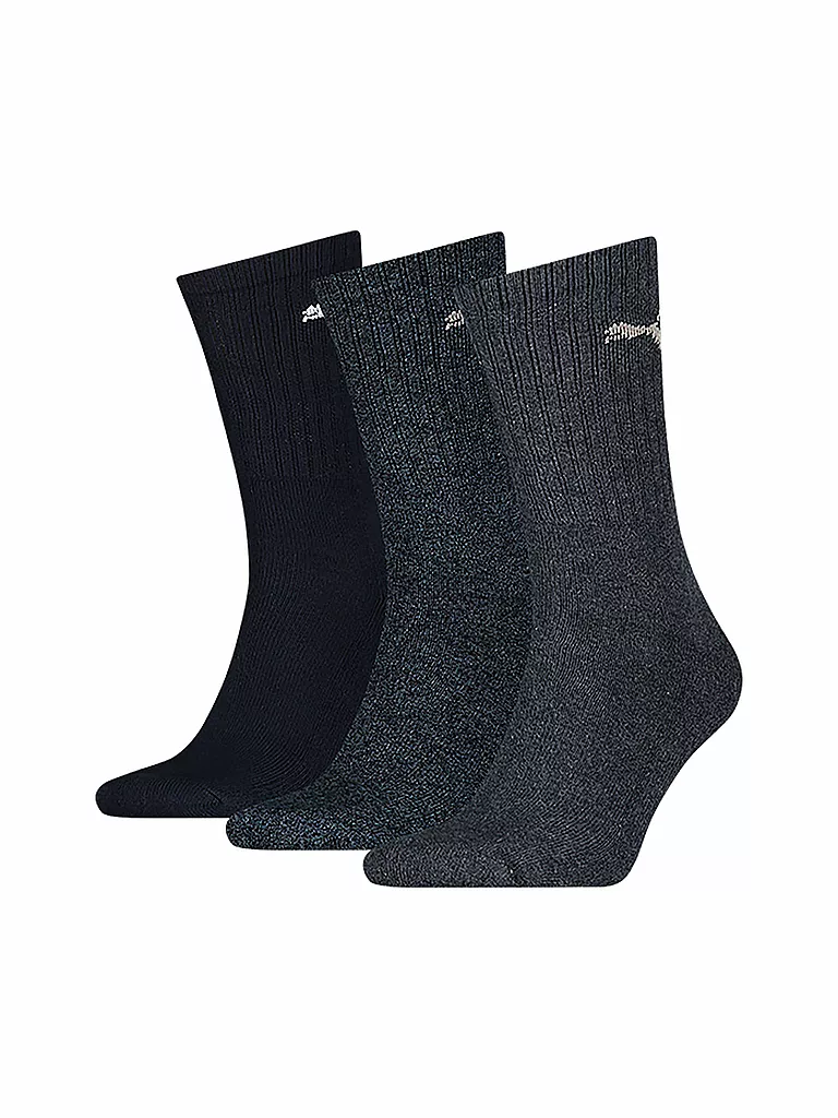 PUMA | Chaussettes de sport, paquet de 3, bleu marine nouveau | blau