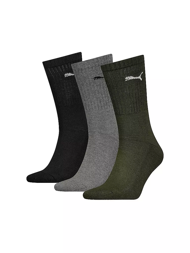 PUMA | Chaussettes lot de 3 combo vert | olive