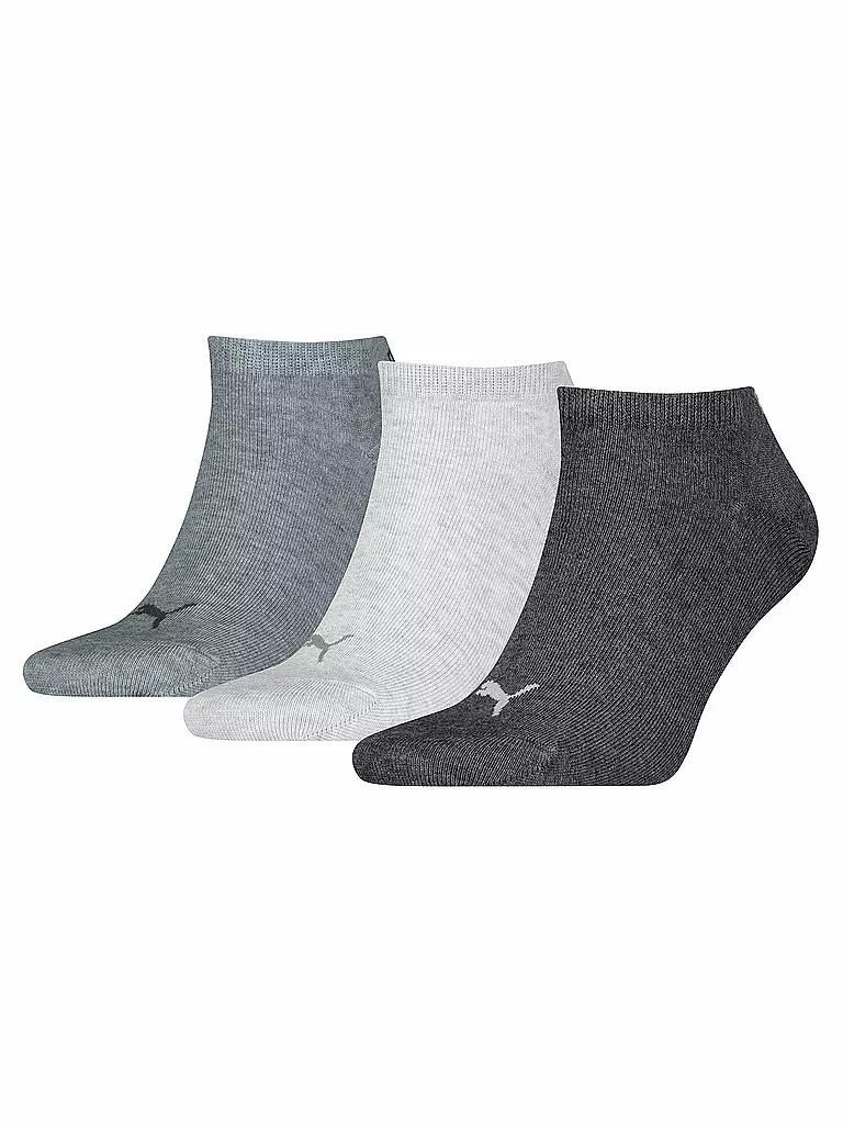 PUMA | Chaussettes sneaker, lot de 3, anthracite | grau