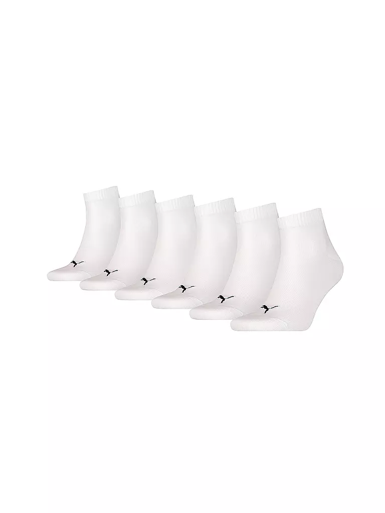 PUMA | Chaussettes sneaker, paquet de 6, blanc | weiss