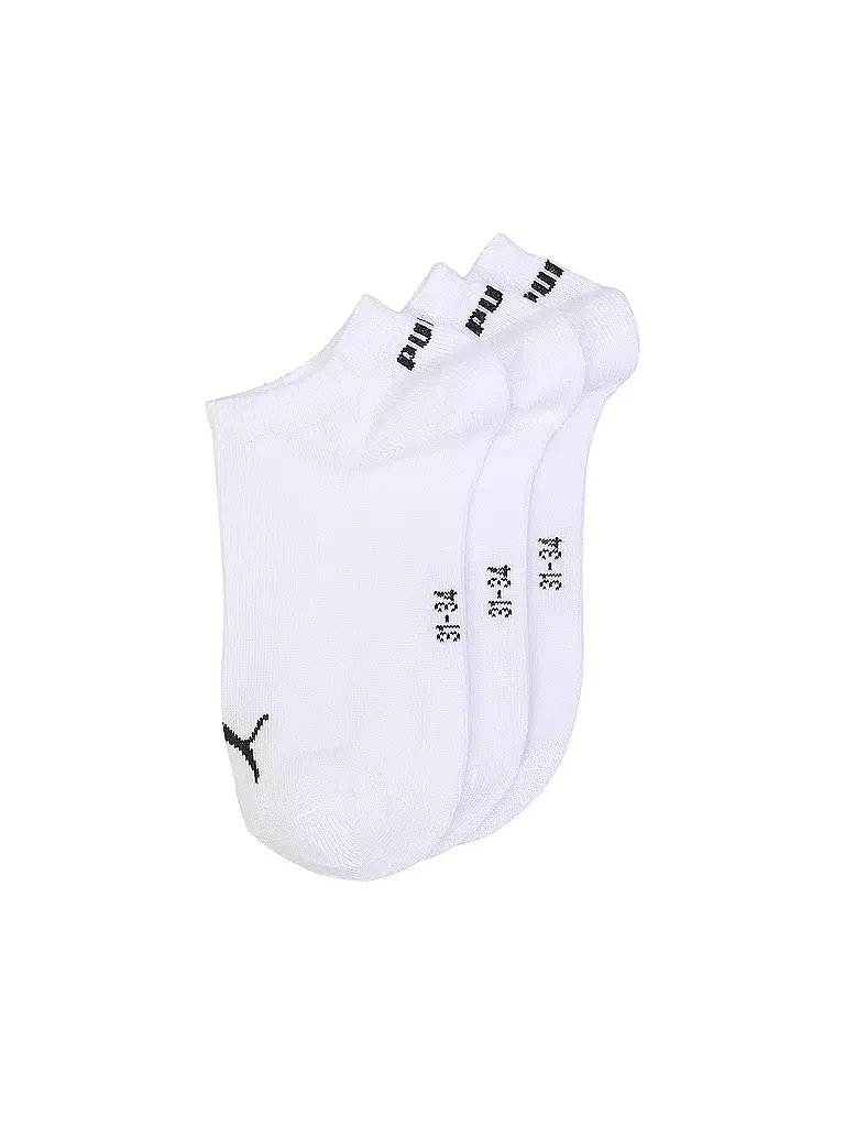 PUMA | Chaussettes sneaker enfant lot de 3 blanc | weiss