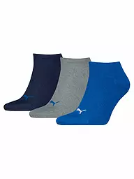 PUMA | Chaussettes sneaker lot de 3 noir | Bleu