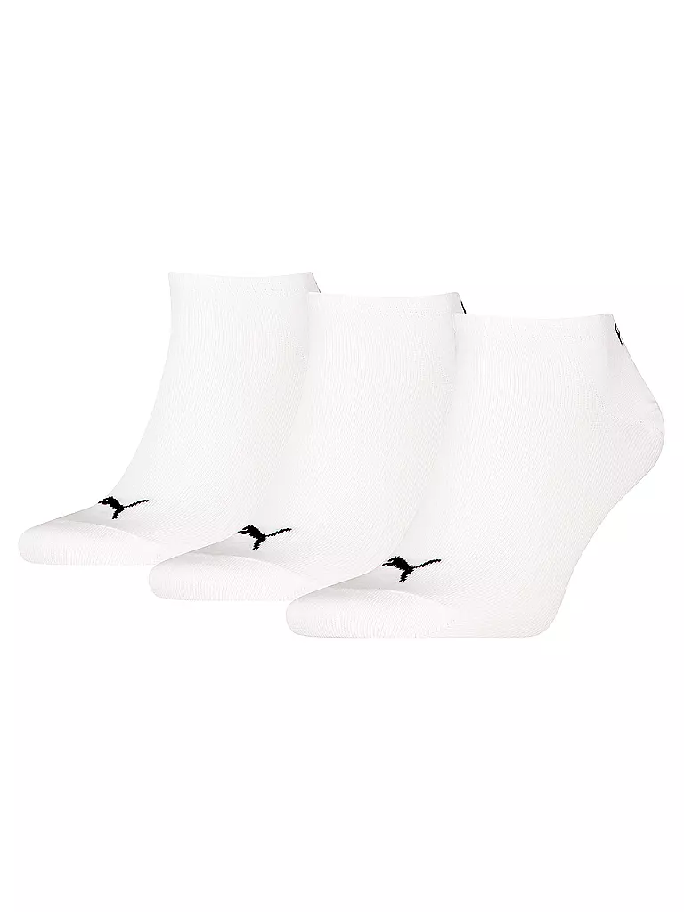 PUMA | Lot de 3 paires de chaussettes blanches | weiss