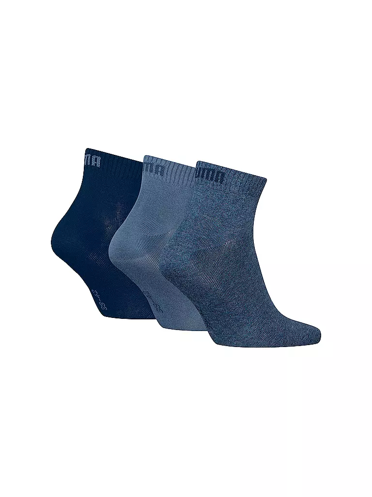 PUMA | Lot de 3 paires de chaussettes bleu denim | 