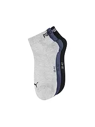 PUMA | Lot de 3 paires de chaussettes anthracite | Bleu