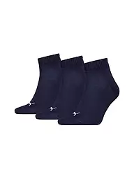 PUMA | Lot de 3 paires de chaussettes anthracite | Bleu foncé