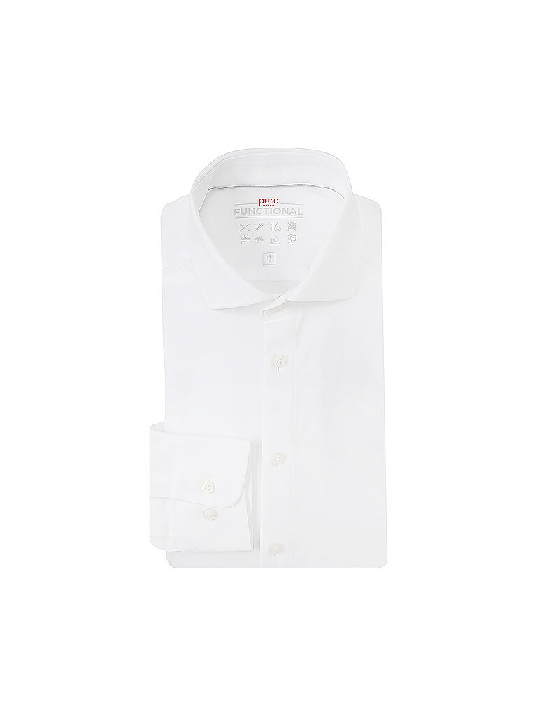 Chemise en jersey coupe slim blanc 44