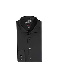 PURE | Chemise en jersey coupe slim | Noir