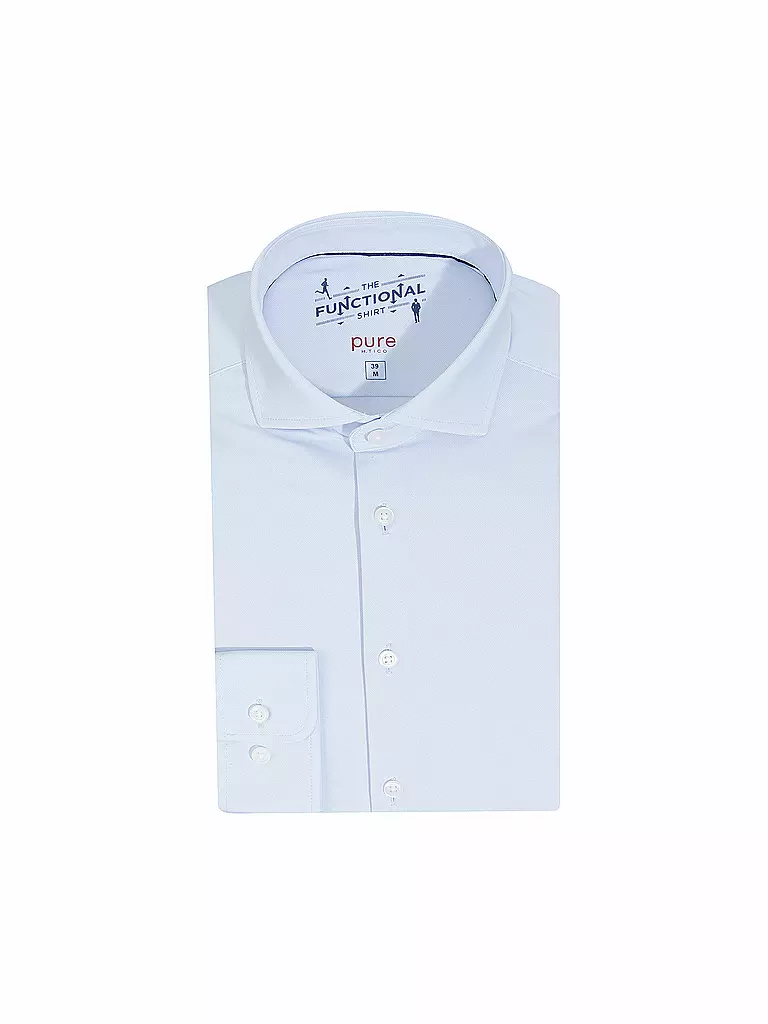 PURE | Chemise en jersey coupe slim | blau