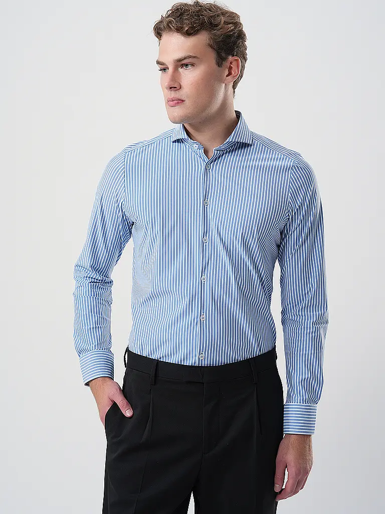 PURE | Chemise Slim Fit | dunkelblau