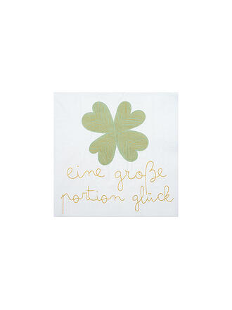 RAEDER | Serviettes de table 33x33cm UNE GRANDE PORTION DE BONHEUR