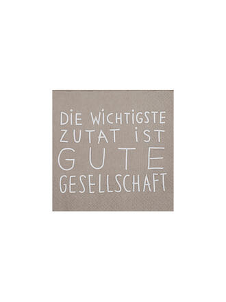 RAEDER | Serviettes de table déjeuner 33x33cm L'INGRÉDIENT LE PLUS IMPORTANT