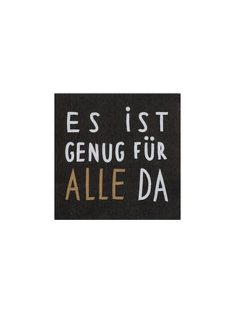 RAEDER | Serviettes de table déjeuner 33x33cm IL Y EN A ASSEZ POUR TOUT LE MONDE