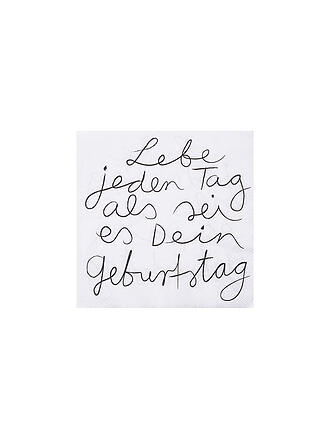 RAEDER | Serviettes de table 33x33cm VIS CHAQUE JOUR COMME SI C'ÉTAIT