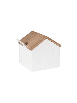 RAEDER | Sucrier/Salière 8x8x9cm HÜTTENZAUBER 2 pièces Blanc
