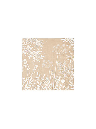 RAEDER | Serviettes déjeuner 33x33 WUNDERGARTEN Beige