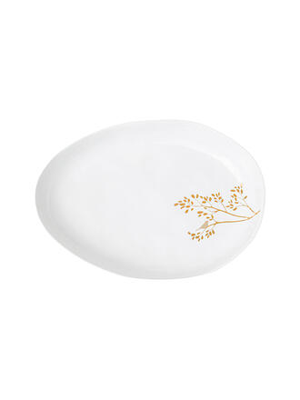 RAEDER | Schale GOLDZWEIG 19,8x14cm Blanc