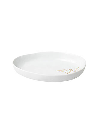 RAEDER | Schale GOLDZWEIG 19,8x14cm Blanc