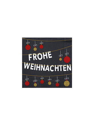 RAEDER | Serviettes de Noël 25x25cm BOULES DE NOËL
