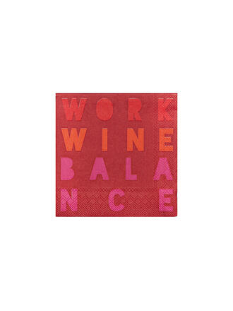 RAEDER | Serviettes de cocktail 25x25cm WORK WINE BALANCE