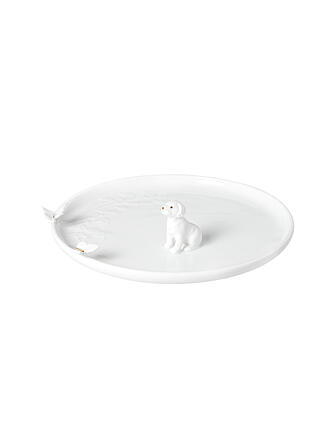 RAEDER | Assiette 17cm CHIEN Blanc