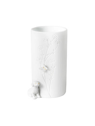 RAEDER | Vase 9x13cm CHIEN ASSIS Blanc