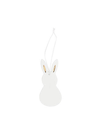 RAEDER | Pendentif 3,5x8cm Lapin Blanc