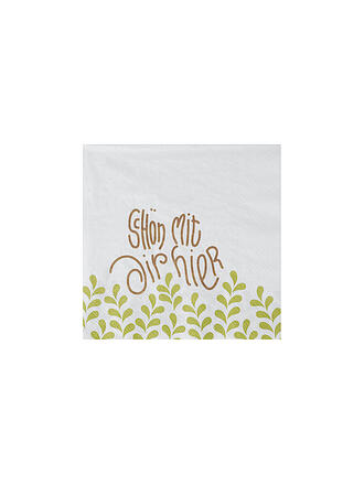 RAEDER | Serviettes 33x33cm C'est agréable de vous avoir ici