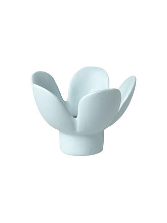 RAEDER | Kerzenhalter BLUME 8x8x5,5cm Bleu