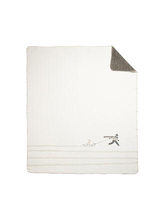 RAEDER | Couverture de Noël 150x200cm Traîneau à chiens