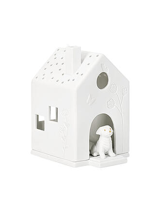 RAEDER | Maison lumineuse 8,7x7x11,1cm Chien Blanc