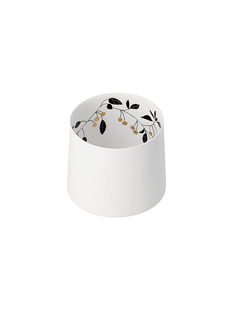 RAEDER | Bougeoir photophore 8,9x8,1cm BRANCHES DE CERISIER Blanc