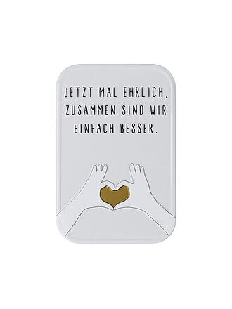 RAEDER | Aimant 8,9x5,9cm CŒUR Gris