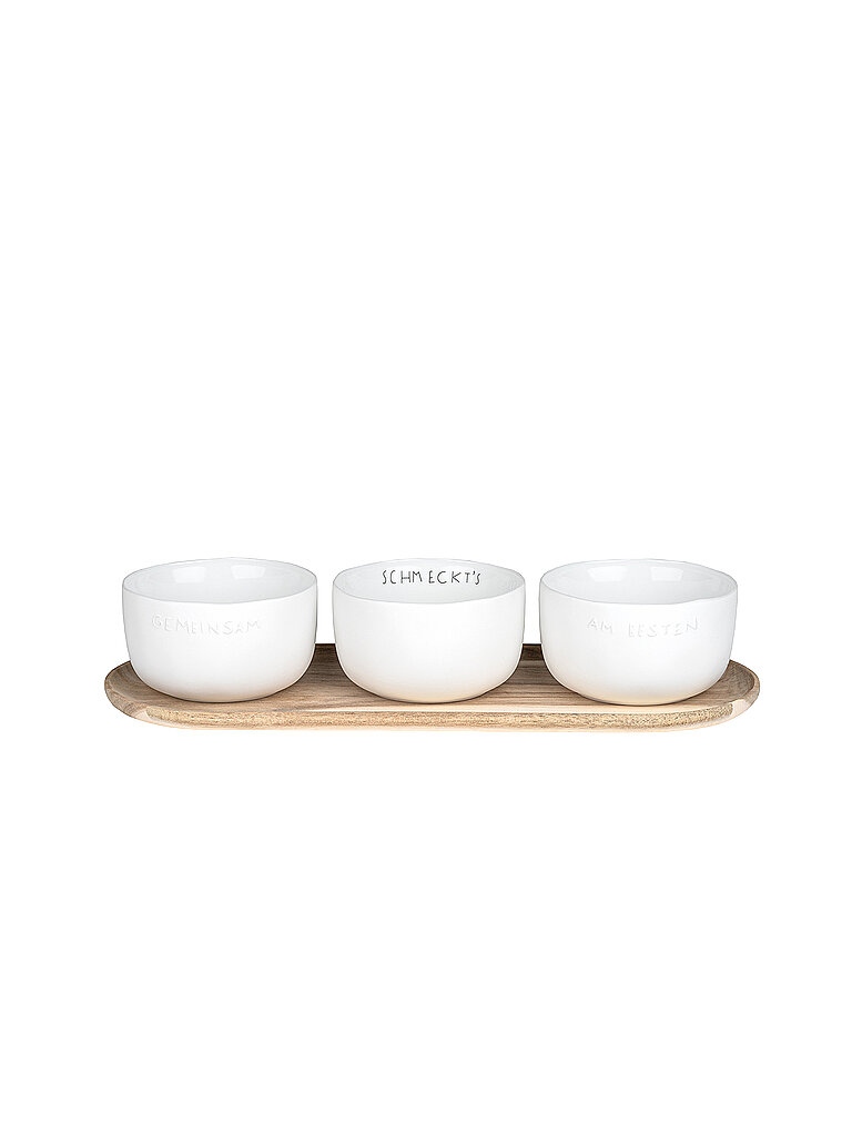 DINING Ensemble de bols pour petit-déjeuner Ensemble, c'est meilleur blanc