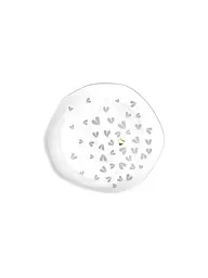 RAEDER | Assiette 14cm petite cœurs blanc | Blanc