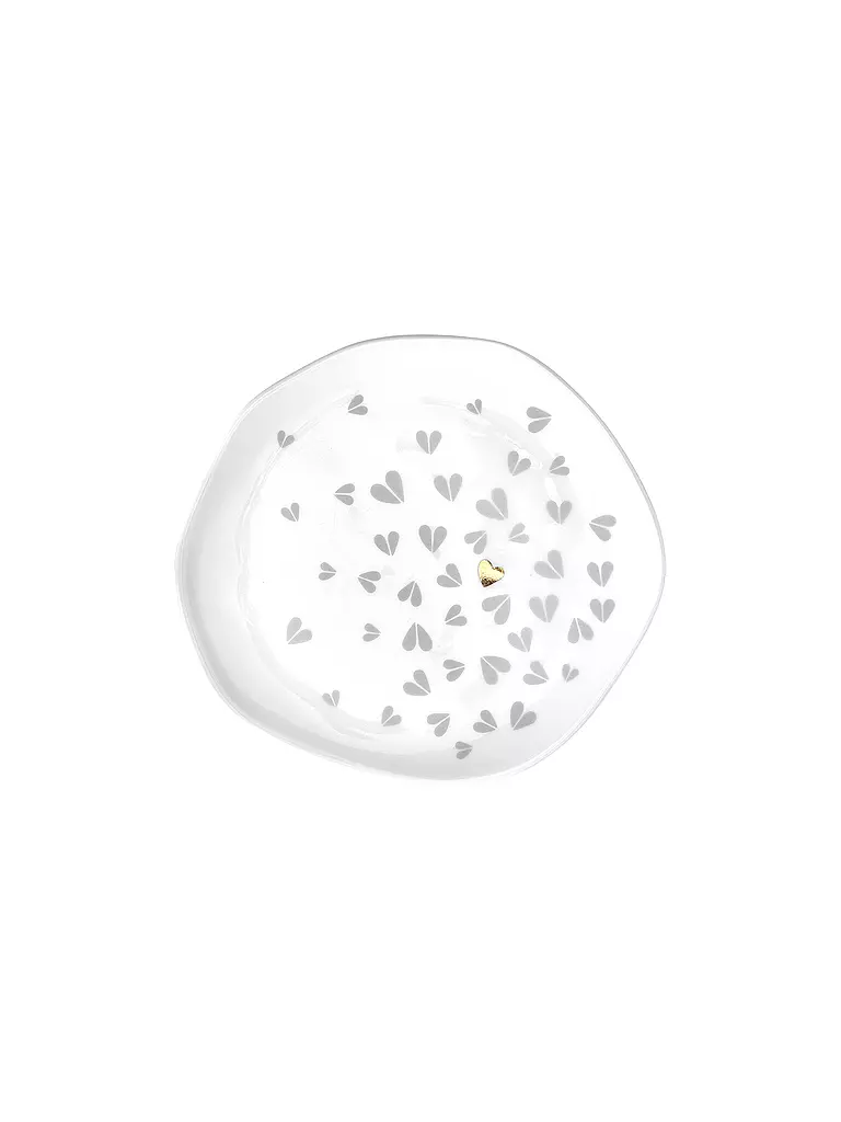 RAEDER | Assiette 14cm petite cœurs blanc | weiss