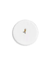 RAEDER | Assiette 15cm JOUR DE NEIGE Patins dorés | Blanc