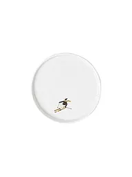 RAEDER | Assiette 15cm JOUR DE NEIGE Patins dorés | Blanc