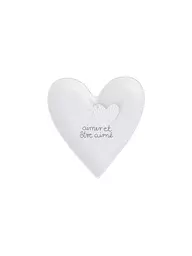 RAEDER | Herzteller 12x11x1,6cm Blanc | Blanc