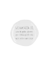 RAEDER | Assiette de Noël 14cm EINMAL WERDEN WIR... | Blanc