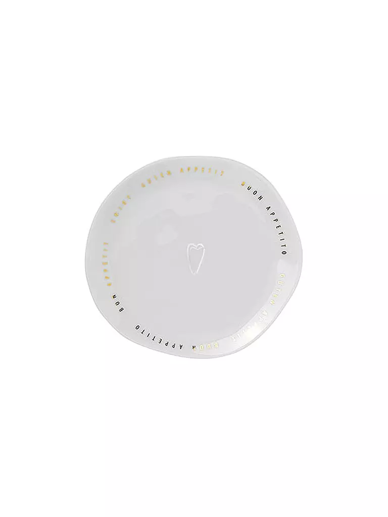 RAEDER | Assiette gourmande petite "Bon appétit" 13cm | weiss