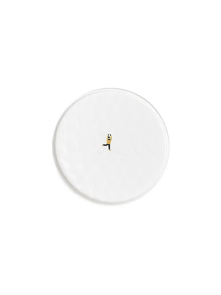 RAEDER | Assiette JOUR DE NEIGE 22cm Patin à glace | Blanc
