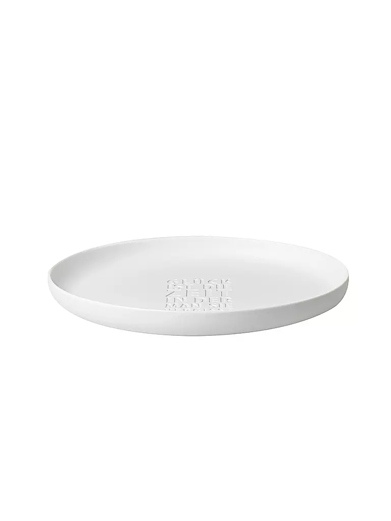 RAEDER | Bol en porcelaine GLÜCK 33,5x3,5cm Blanc | Blanc